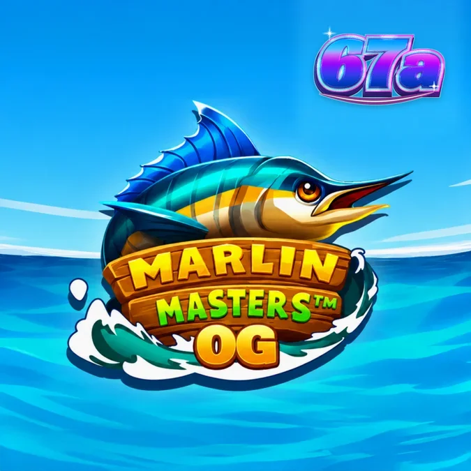 Interface do jogo de slot Marlin Masters OG com tema de pesca